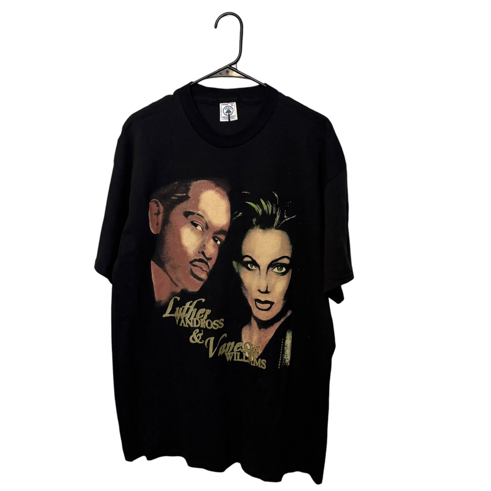 Vintage Luther Vandross Vanessa Williams T-Shirt Mens Xl Black 1997 Tour Tee